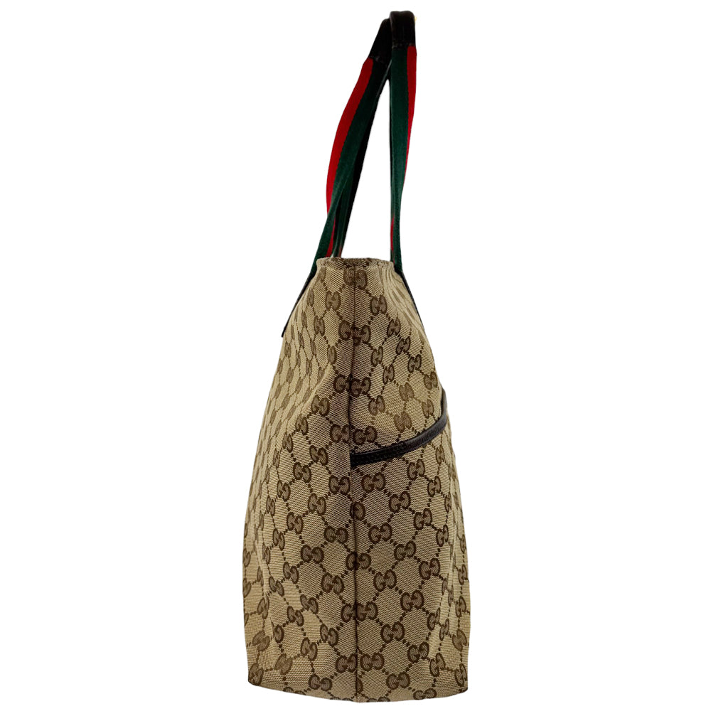 GUCCI GG Brown Canvas Shelly Shoulder Bag LHQ547
