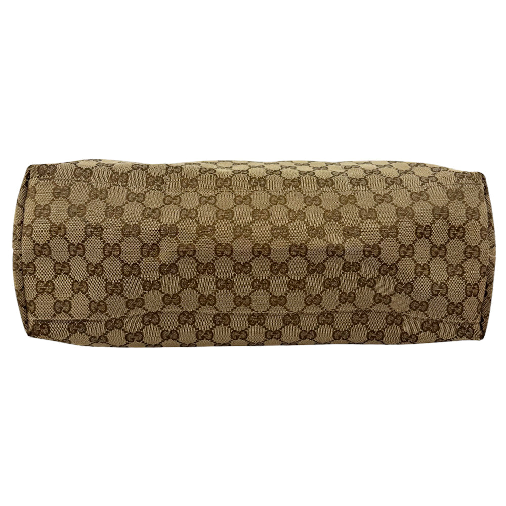 GUCCI GG Brown Canvas Shelly Shoulder Bag LHQ547