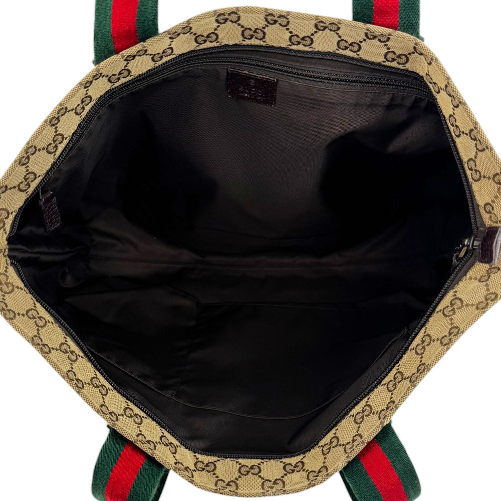 GUCCI GG Brown Canvas Shelly Shoulder Bag LHQ547