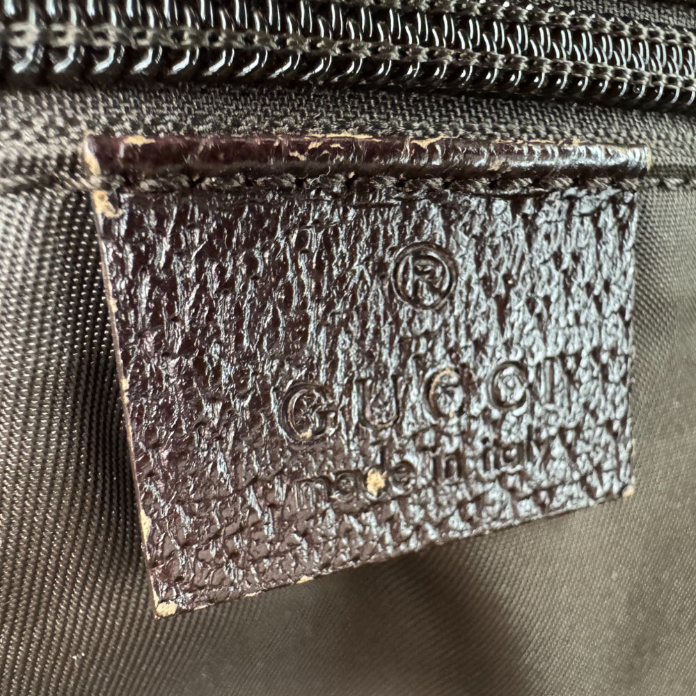 GUCCI GG Brown Canvas Shelly Shoulder Bag LHQ547