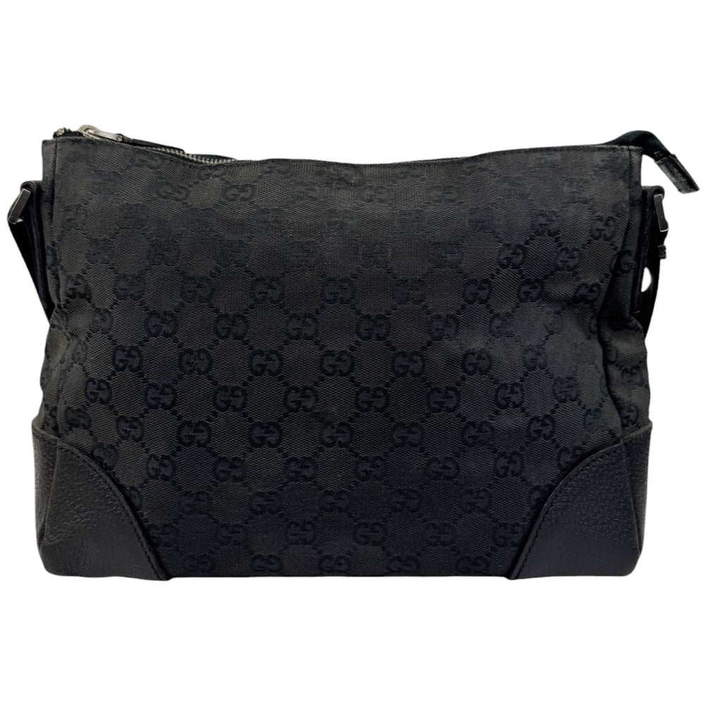 GUCCI GG Black Canvas Shoulder Crossbody Bag LHQ549