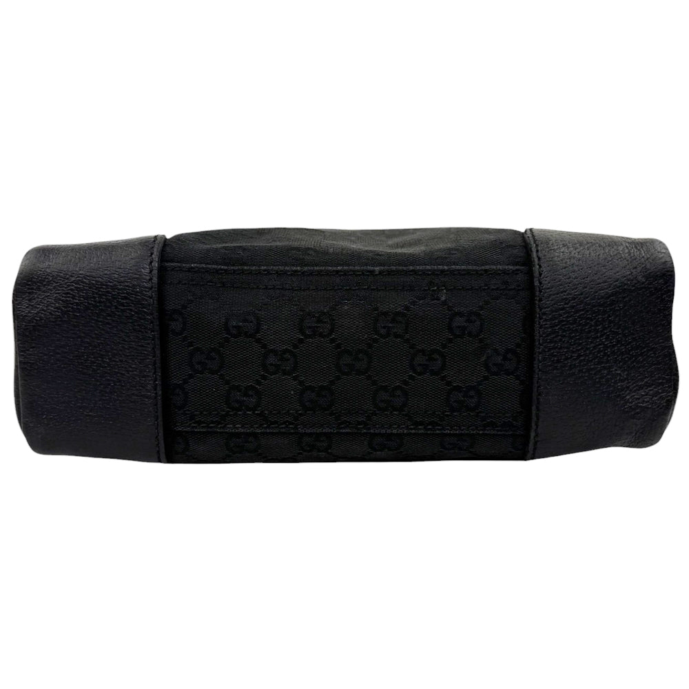GUCCI GG Black Canvas Shoulder Crossbody Bag LHQ549