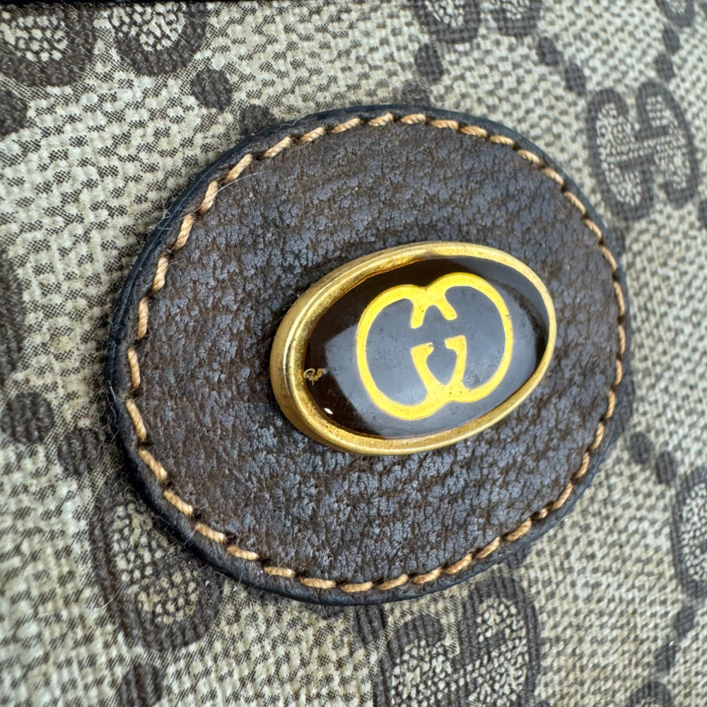 GUCCI GG Supreme Brown Shoulder Crossbody Bag LHQ551