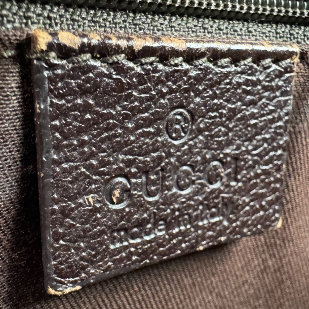 GUCCI GG Brown Canvas Shoulder Tote Bag LHQ556