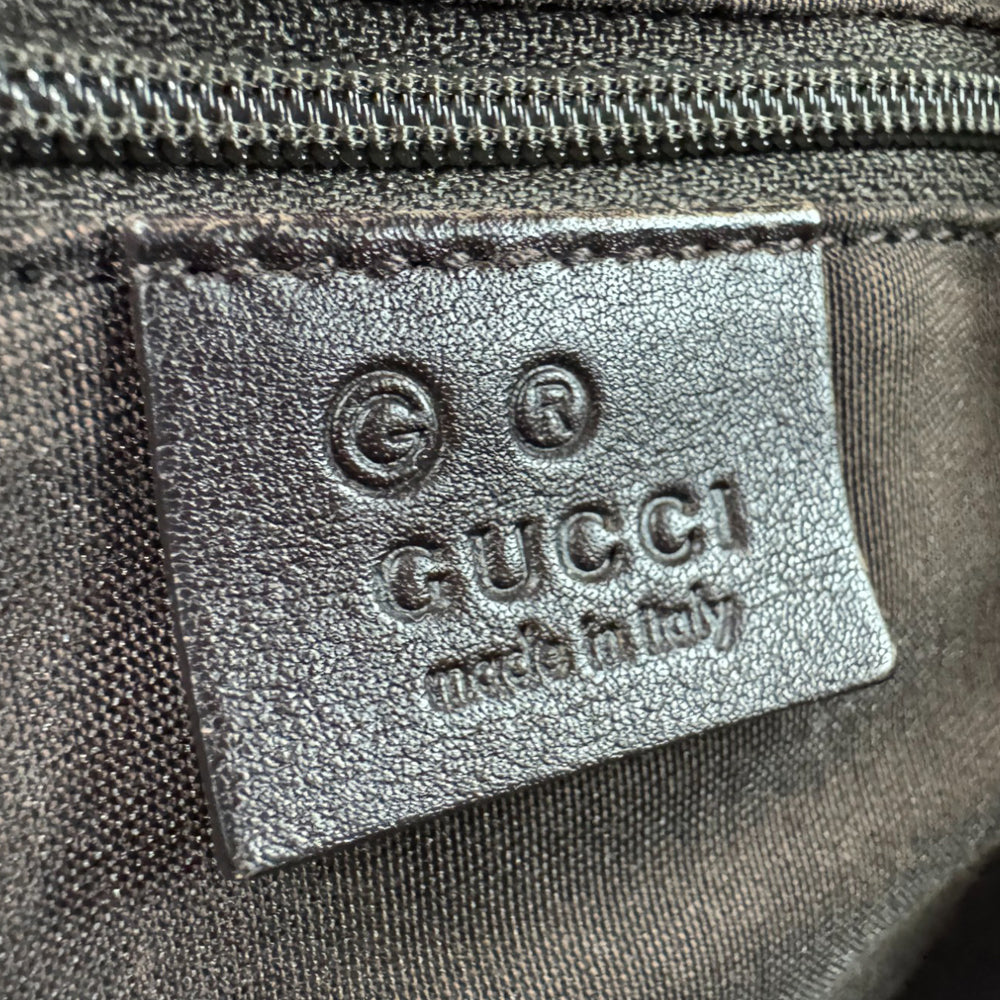 GUCCI GG Brown Canvas Crossbody Shoulder Bag LHQ558