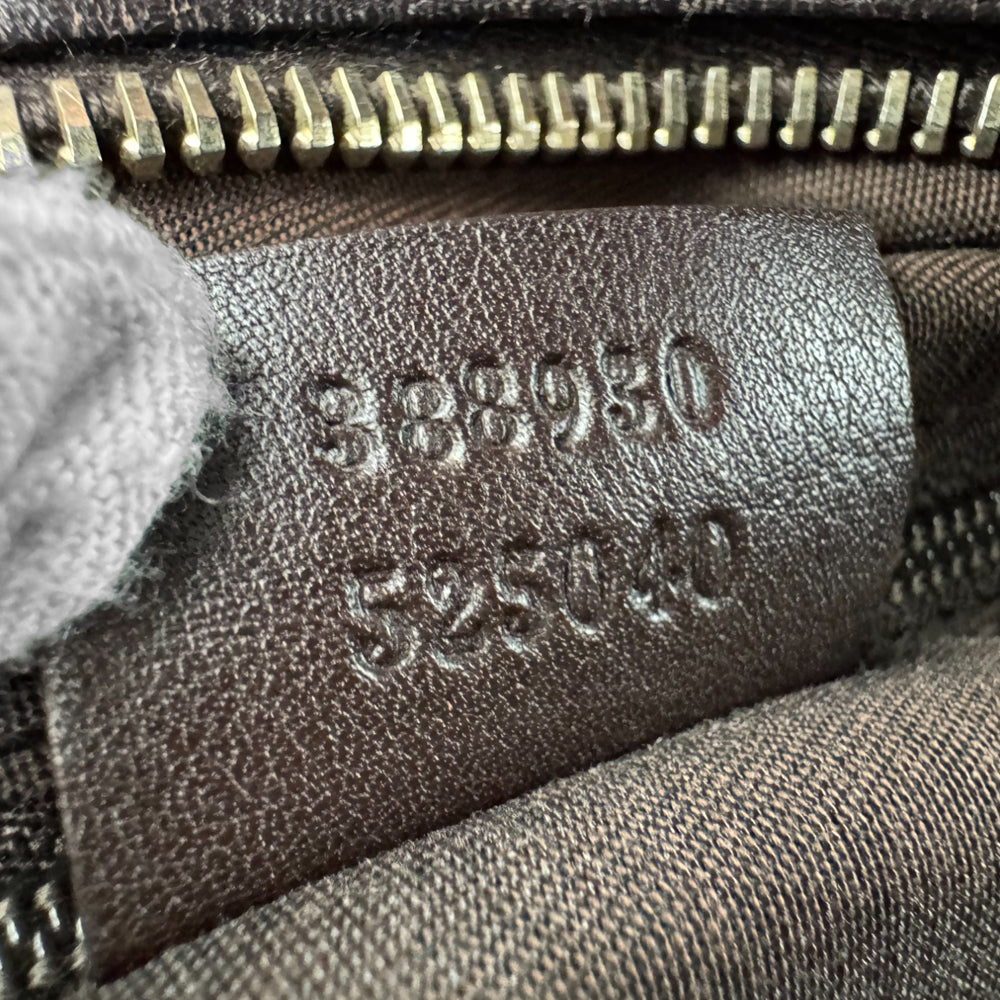 GUCCI GG Brown Canvas Crossbody Shoulder Bag LHQ558