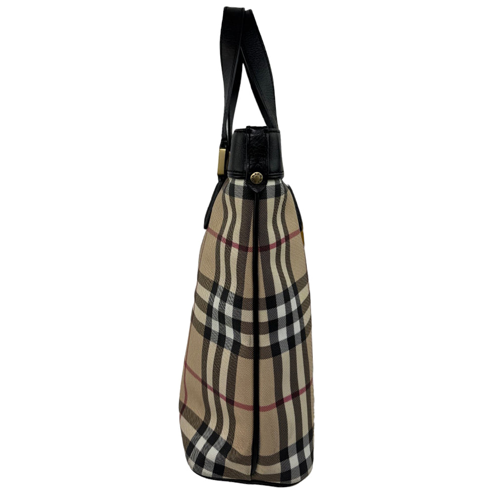 BURBERRY Nova Check Beige Tote Bag LHQ562