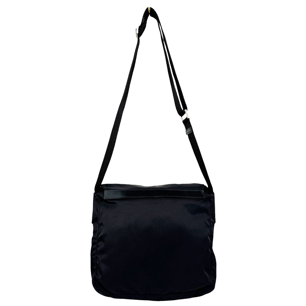 PRADA Black Nylon Shoulder Crossbody Bag LHQ563