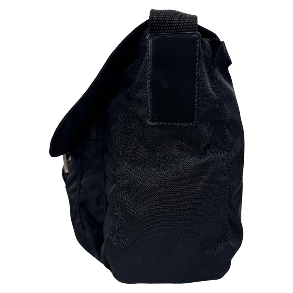 PRADA Black Nylon Shoulder Crossbody Bag LHQ563