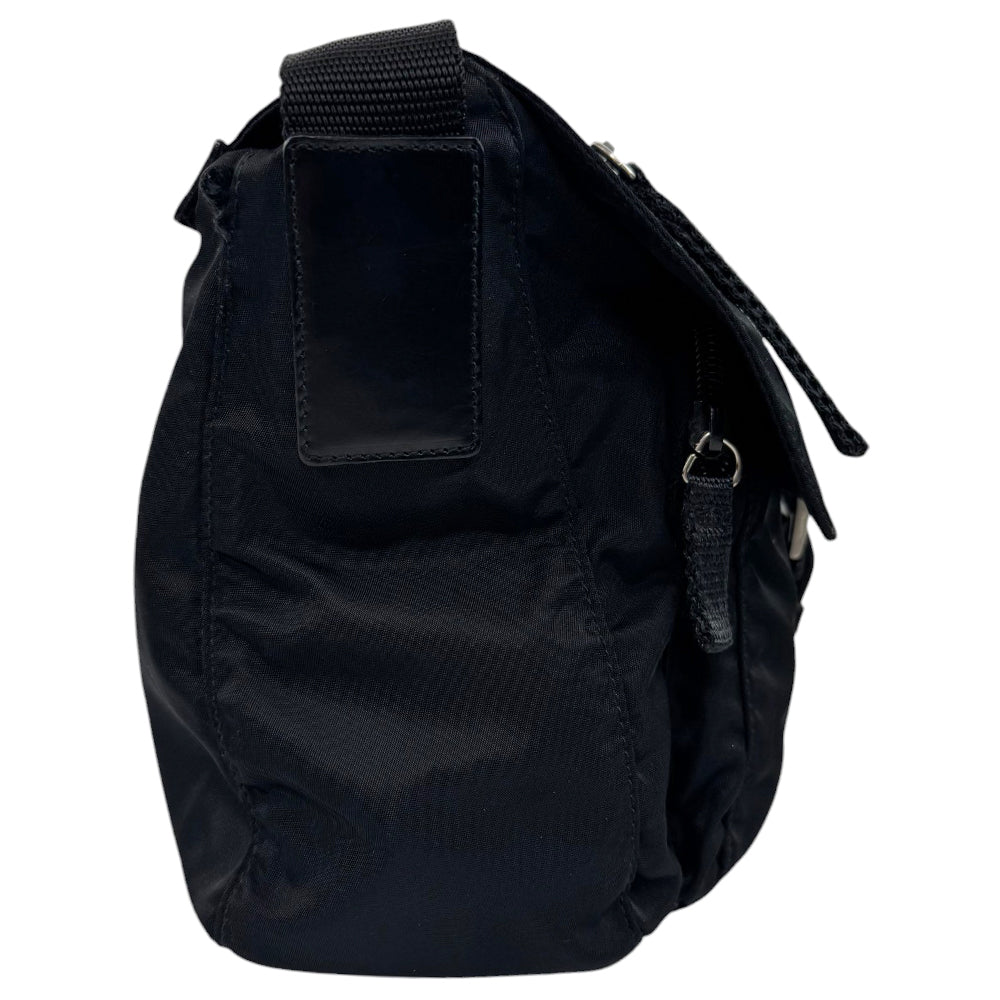 PRADA Black Nylon Shoulder Crossbody Bag LHQ563