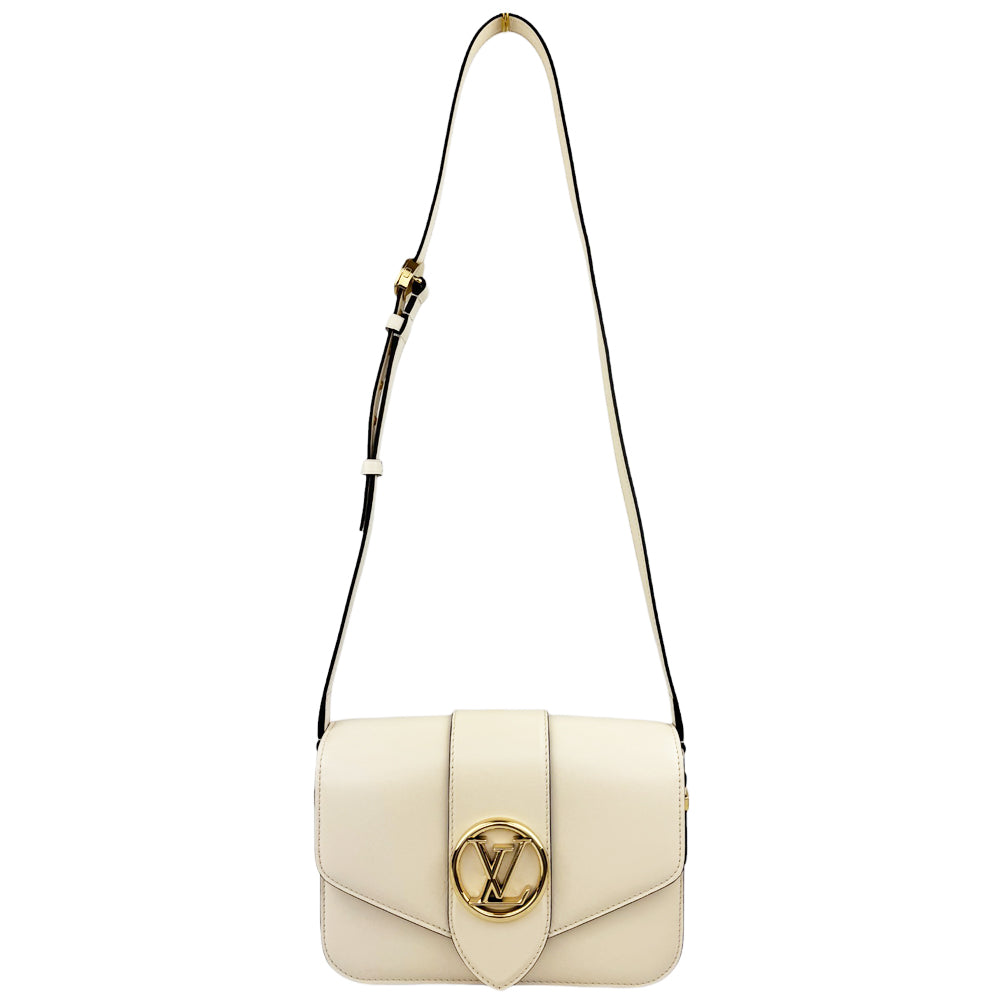 LOUIS VUITTON Cream LV Pont 9 Shoulder Bag LHQ573
