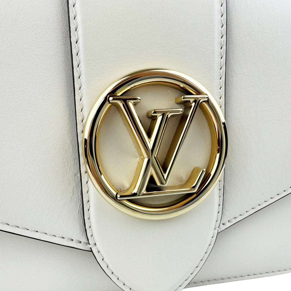 LOUIS VUITTON Cream LV Pont 9 Shoulder Bag LHQ573