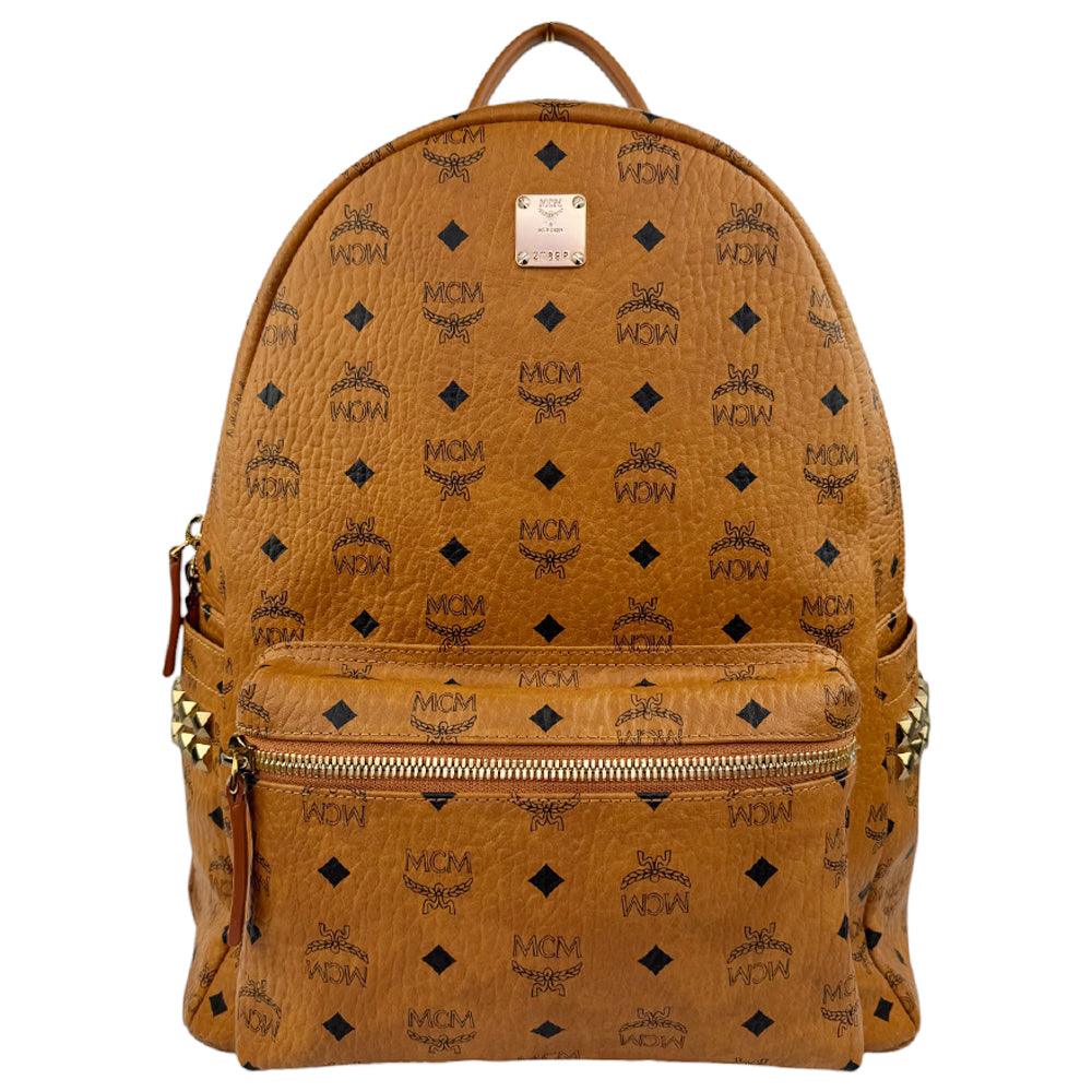 MCM Brown Leather Backpack LHQ574