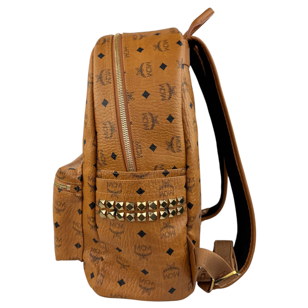 MCM Brown Leather Backpack LHQ574