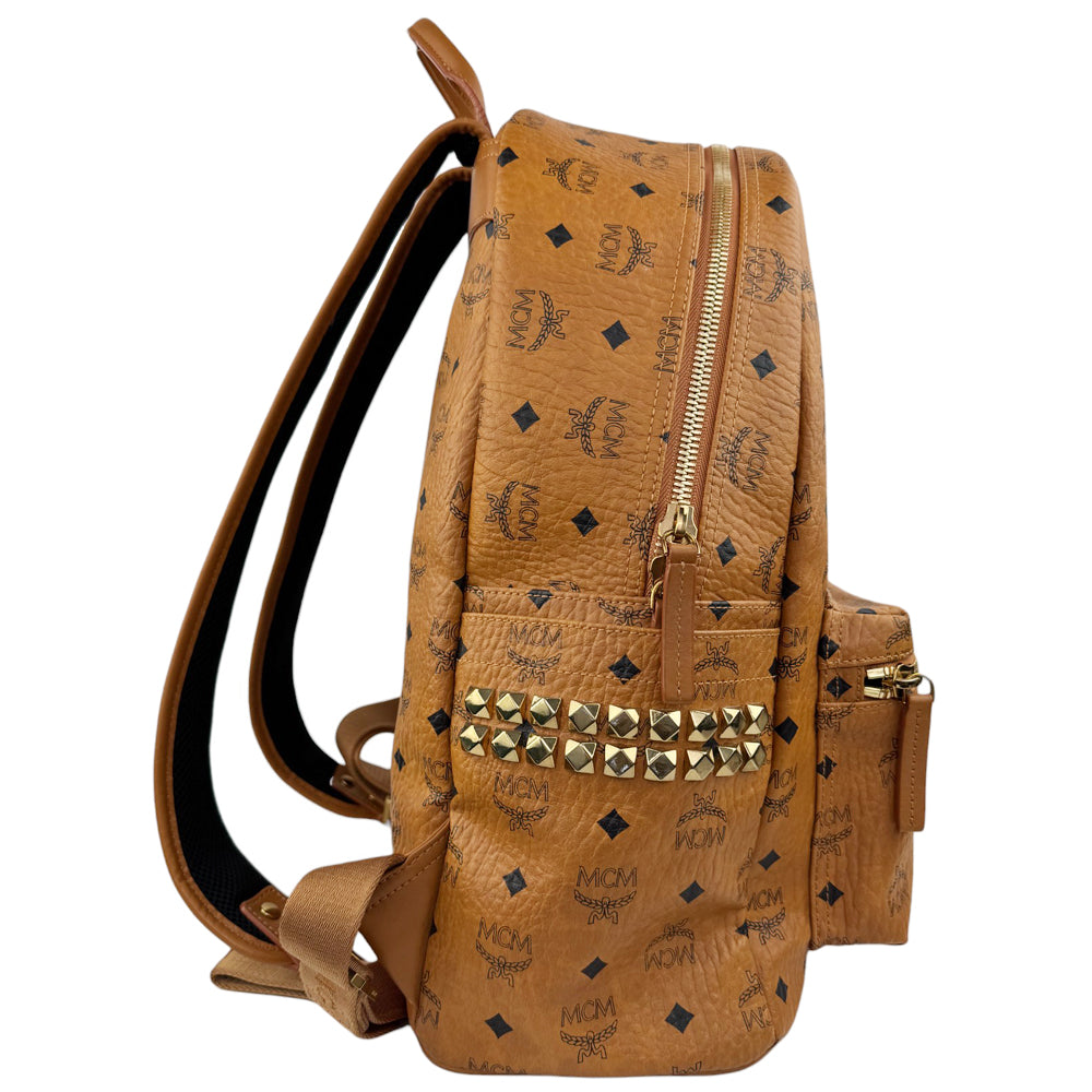 MCM Brown Leather Backpack LHQ574
