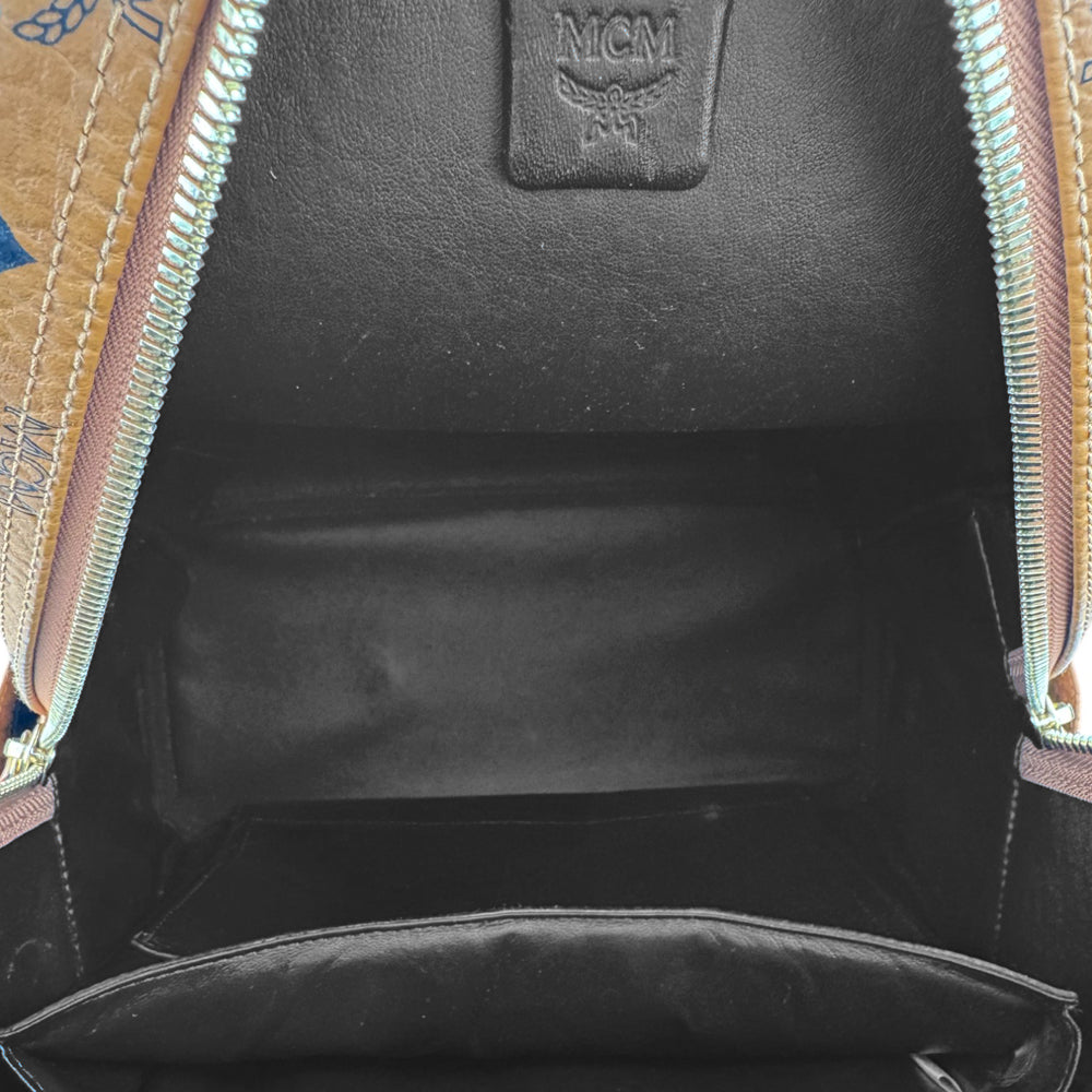 MCM Brown Leather Backpack LHQ574