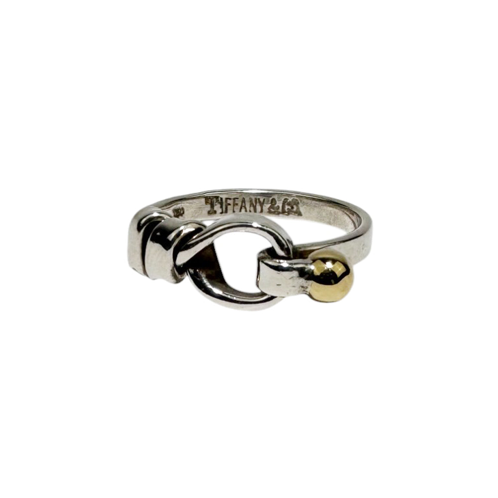 TIFFANY & CO Hook and Eye Ring Size K LHQ577