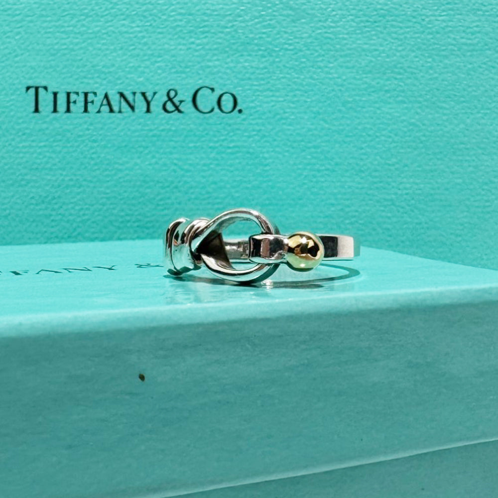 TIFFANY & CO Hook and Eye Ring Size L LHQ577