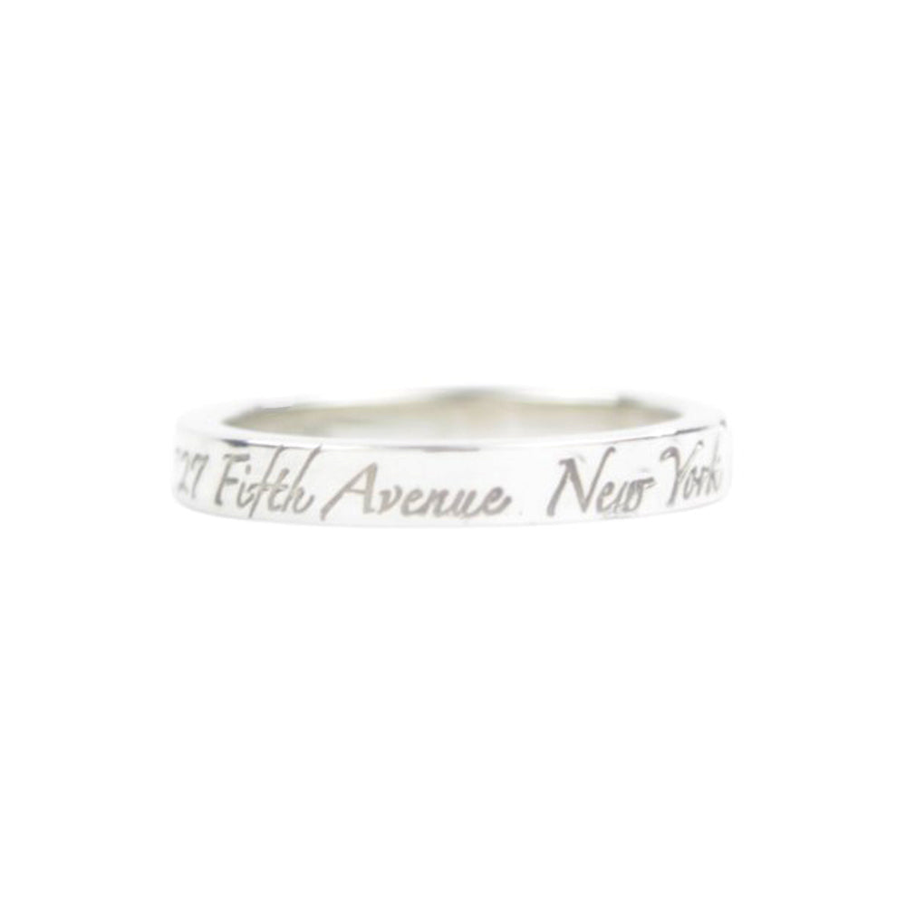 TIFFANY & Co Notes New York Ring Size J LHQ581