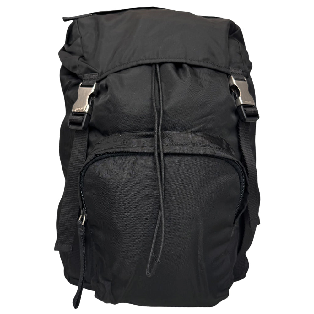 PRADA Large Black Nylon Backpack LHQ589