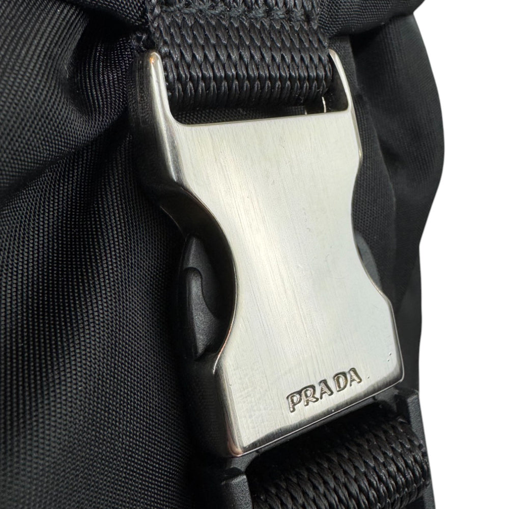 PRADA Large Black Nylon Backpack LHQ589