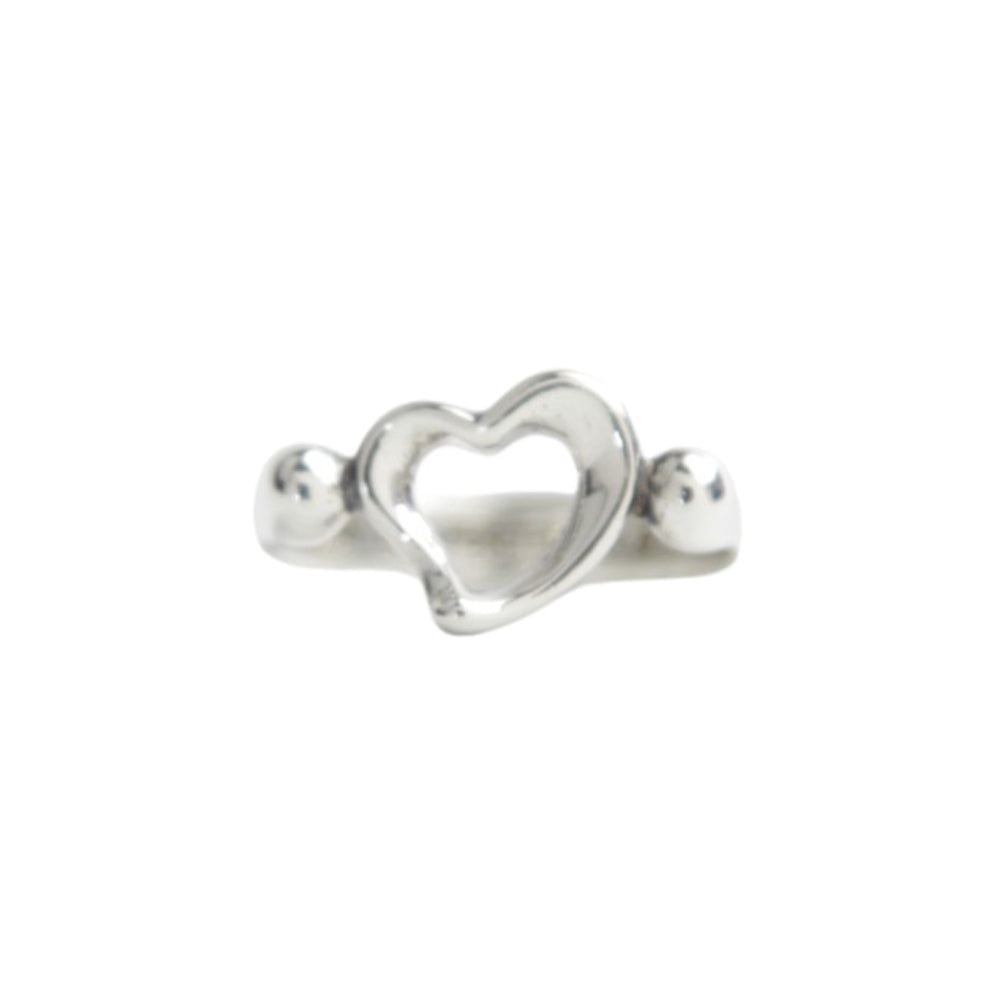 TIFFANY & CO Open Heart Ring Size H LHQ597