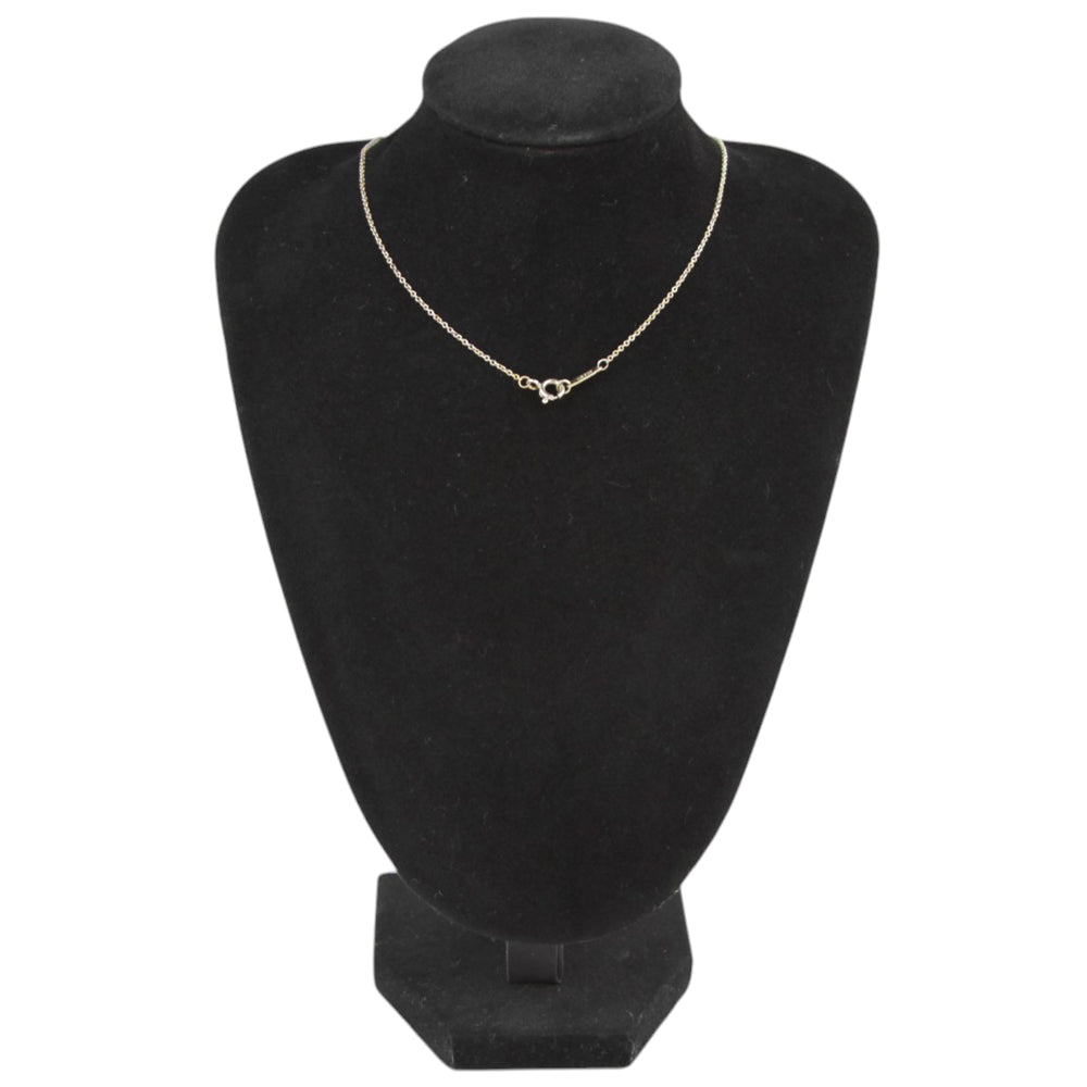 TIFFANY & CO Double Heart Blue Return To Necklace LHQ598