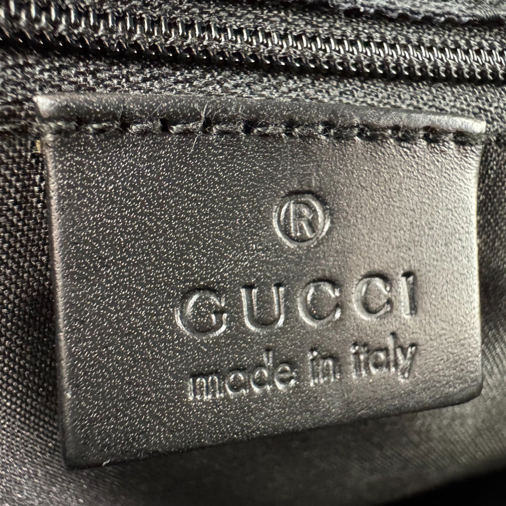 GUCCI GG Black Canvas Backpack LHQ600