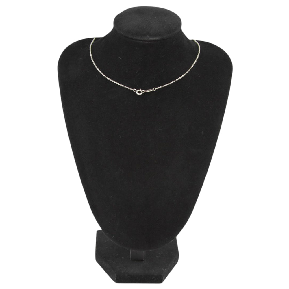 TIFFANY & CO Double Heart Blue Return To Necklace LHQ602