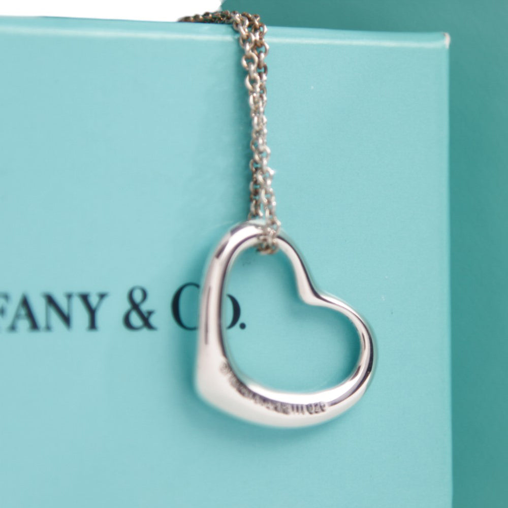 TIFFANY & CO Open Heart Necklace LHQ619