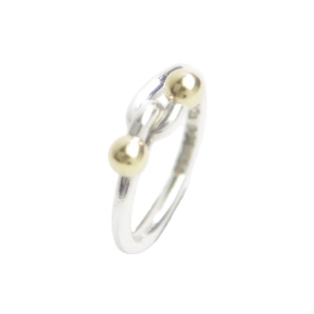 TIFFANY & CO Hook & Eye Love Knot Ring Size K 1/2 LHQ622