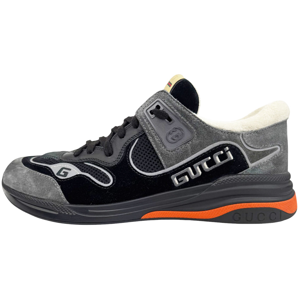 GUCCI Grey Suede Ultrapace Trainers Size 9 UK LHQ642