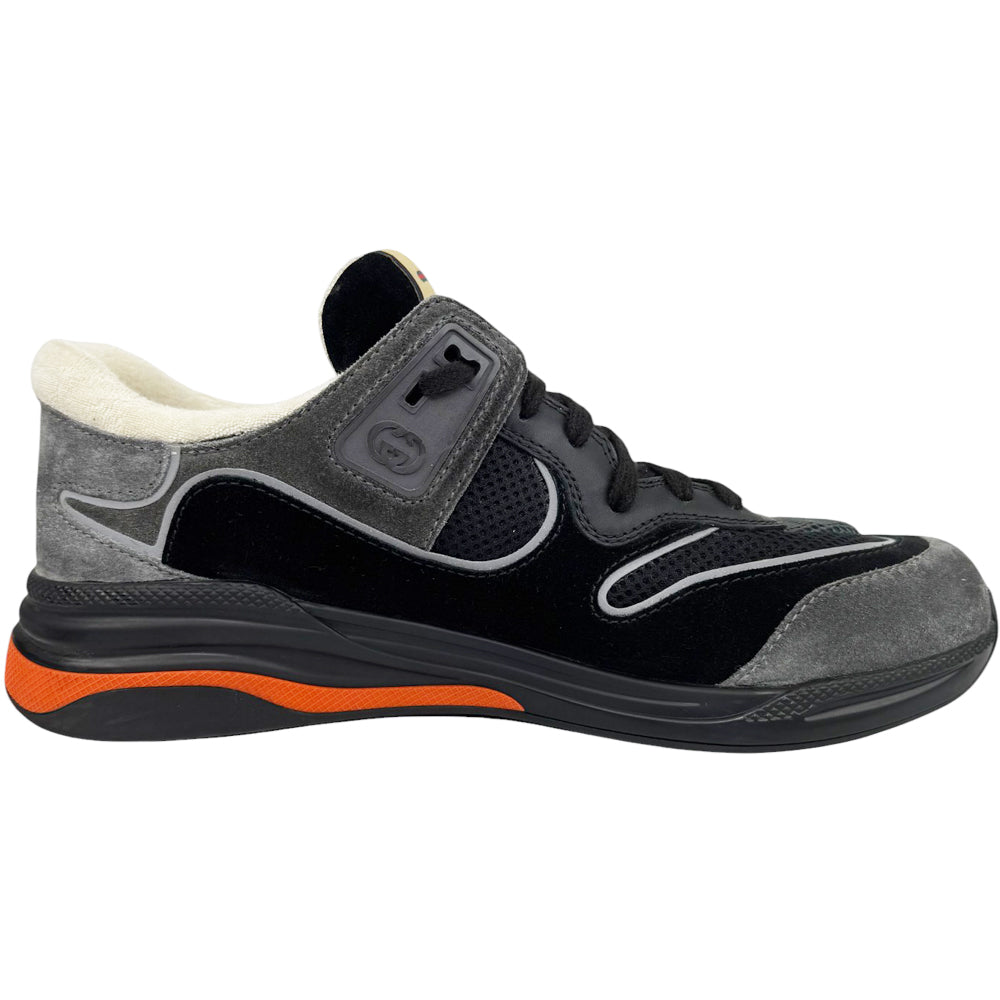 GUCCI Grey Suede Ultrapace Trainers Size 9 UK LHQ642