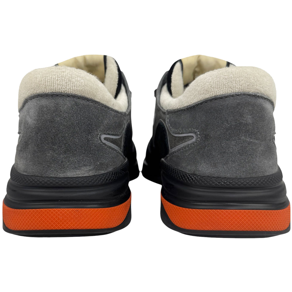 GUCCI Grey Suede Ultrapace Trainers Size 9 UK LHQ642