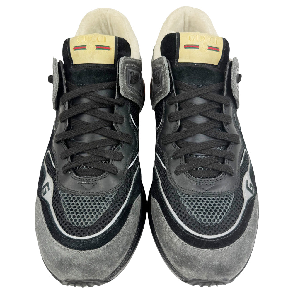 GUCCI Grey Suede Ultrapace Trainers Size 9 UK LHQ642