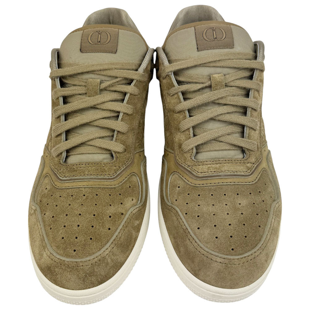 DIOR Brown Suede B27 Low Trainers Size 9 UK LHQ644