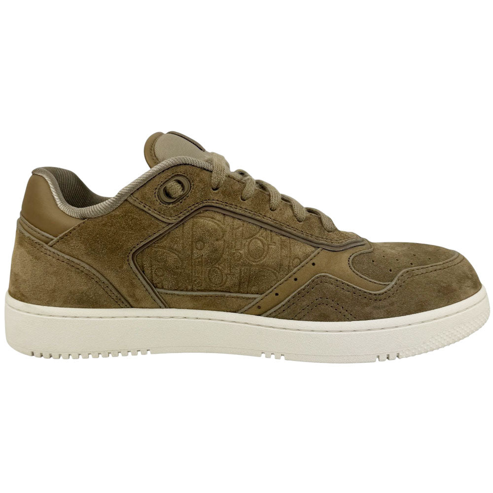 DIOR Brown Suede B27 Low Trainers Size 9 UK LHQ644