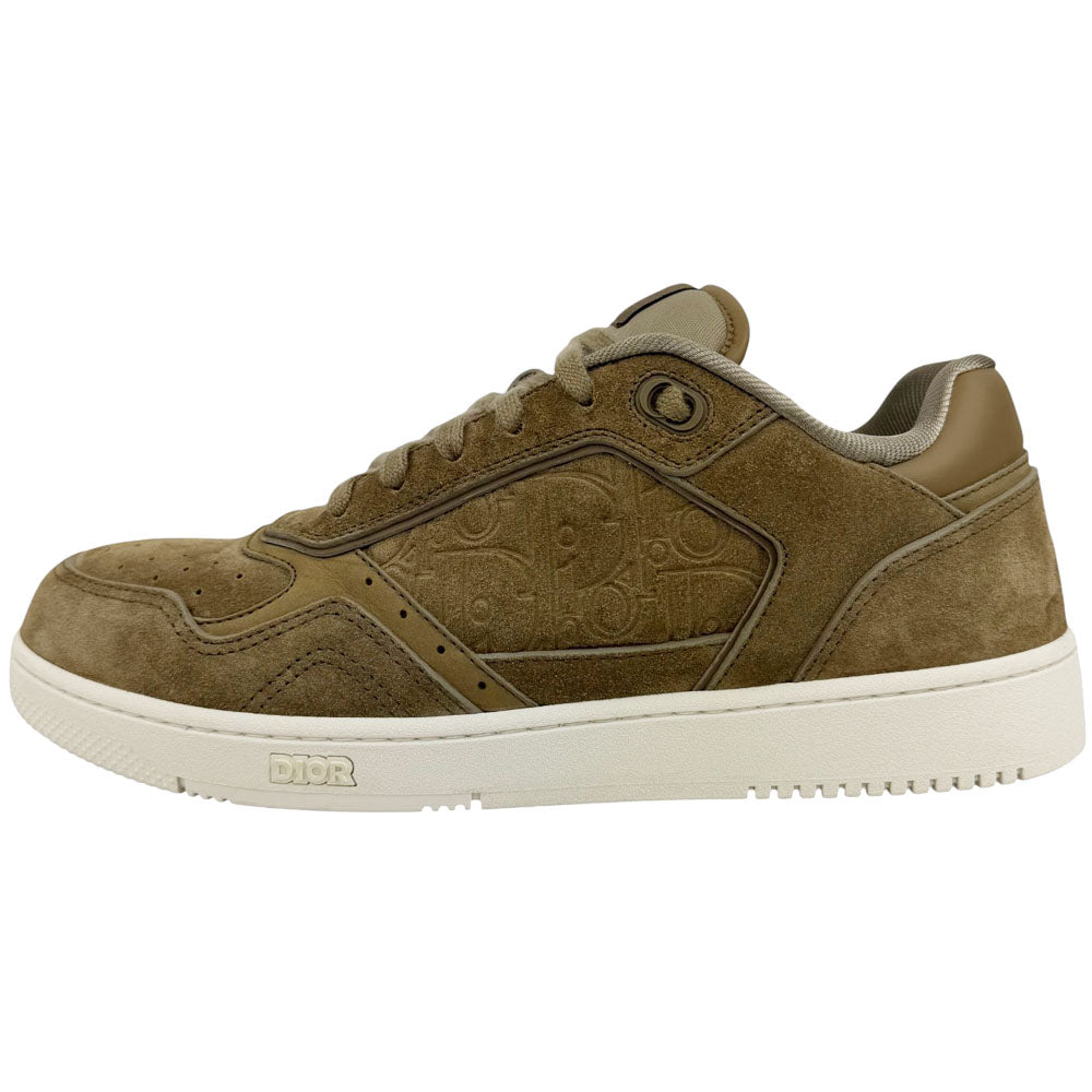 DIOR Brown Suede B27 Low Trainers Size 9 UK LHQ644