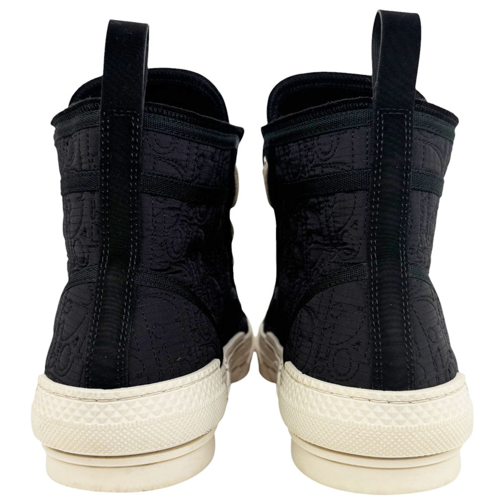DIOR Black B23 Oblique High Top Trainers Size 9 UK LHQ646