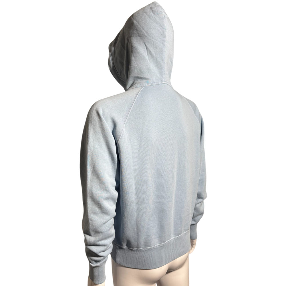 TOM FORD Light Blue Zip Hoodie Size M LHQ647