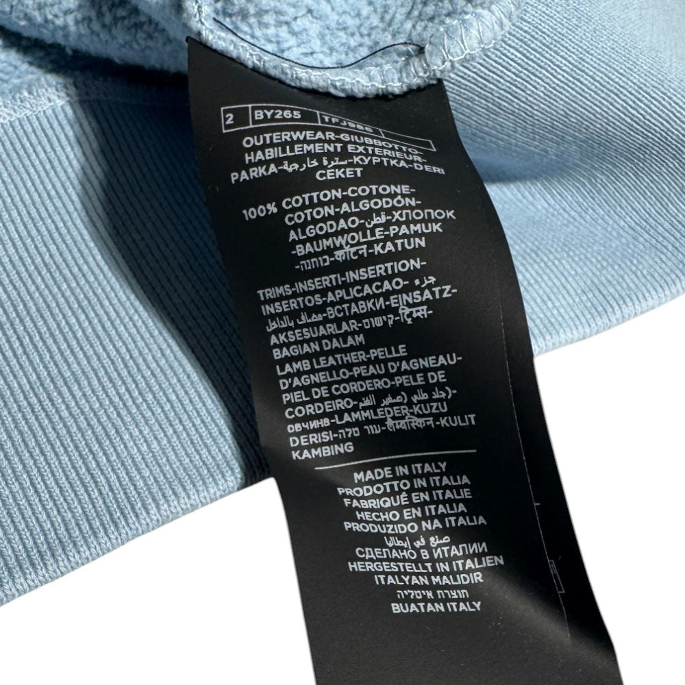 TOM FORD Light Blue Zip Hoodie Size M LHQ647