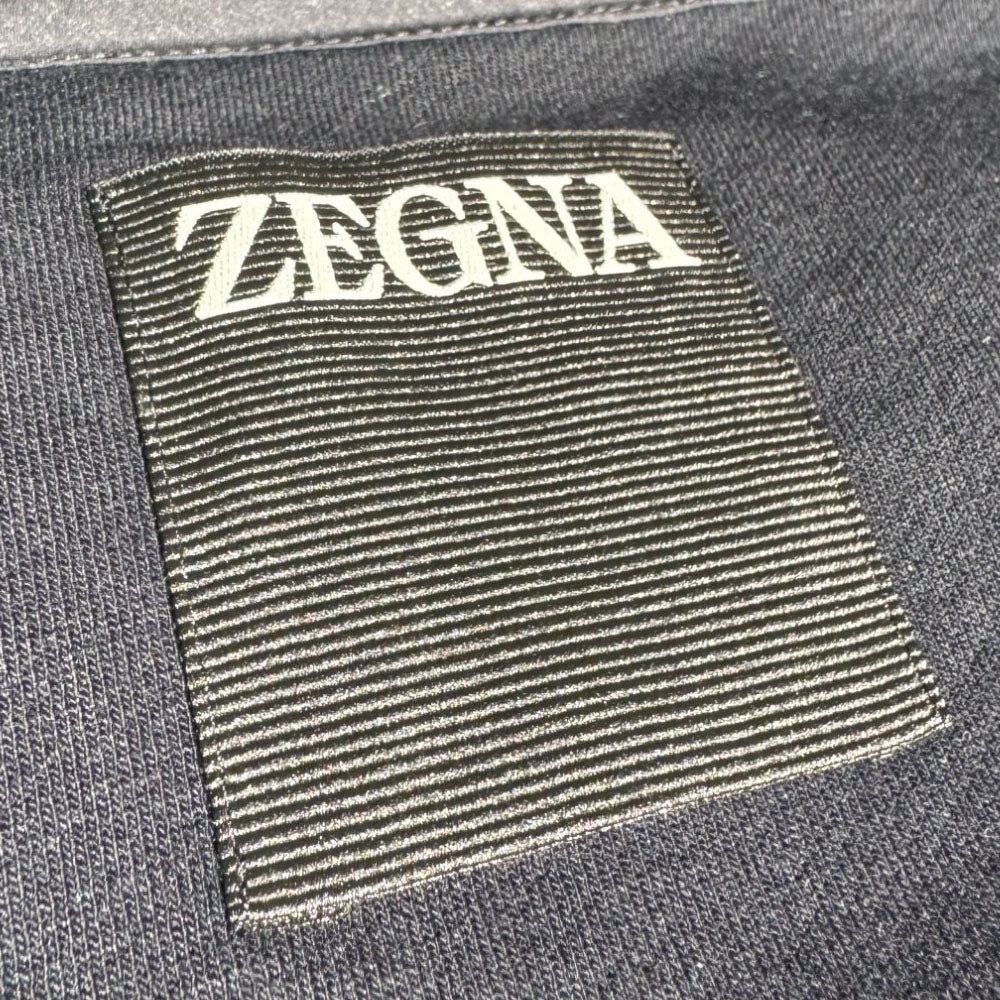 ZEGNA Navy Zip Hoodie Size M LHQ649