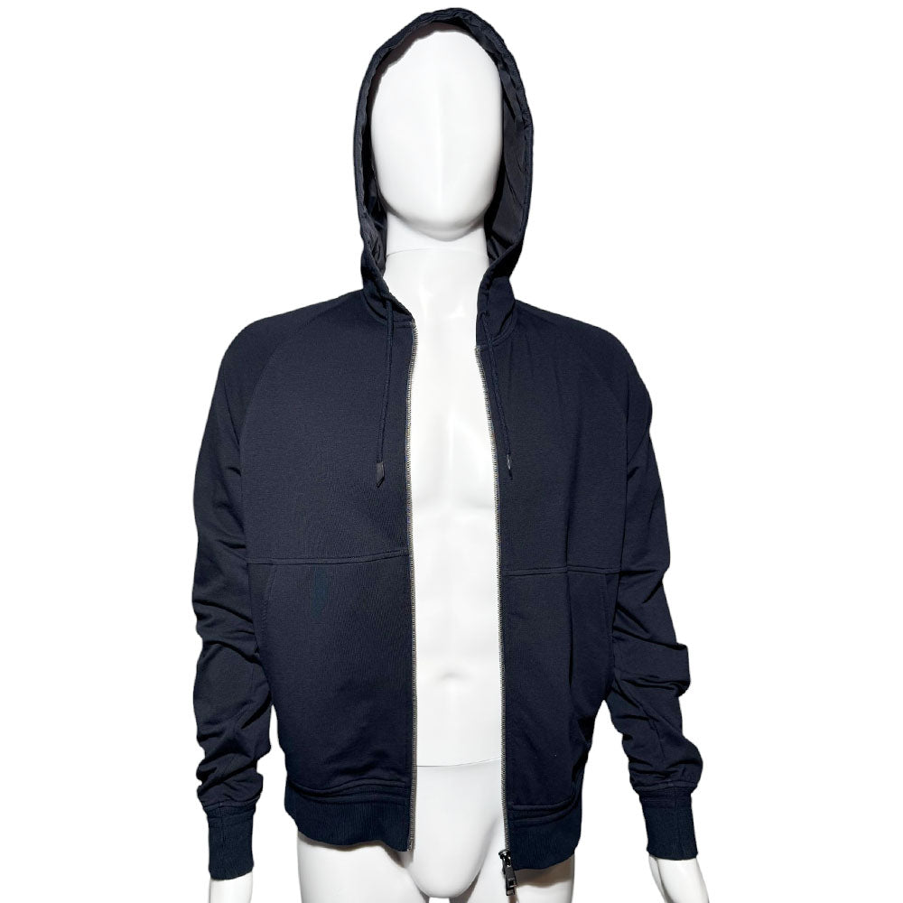 ZEGNA Navy Zip Hoodie Size M LHQ649
