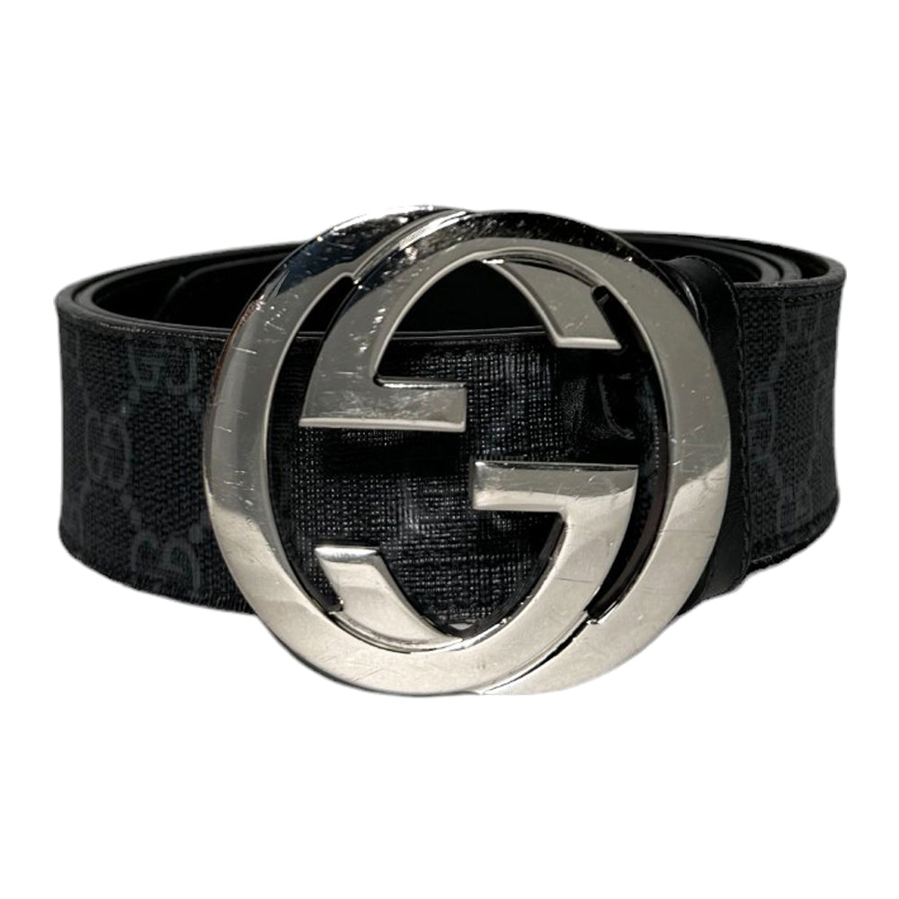 GUCCI GG Cinturón Supremo Con Hebilla G Talla 90 LHQ65
