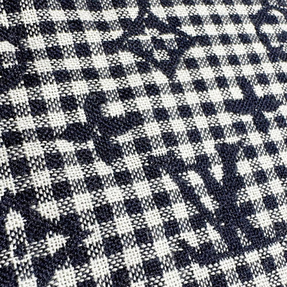 LOUIS VUITTON Navy Blue Monogram Scarf LHQ653