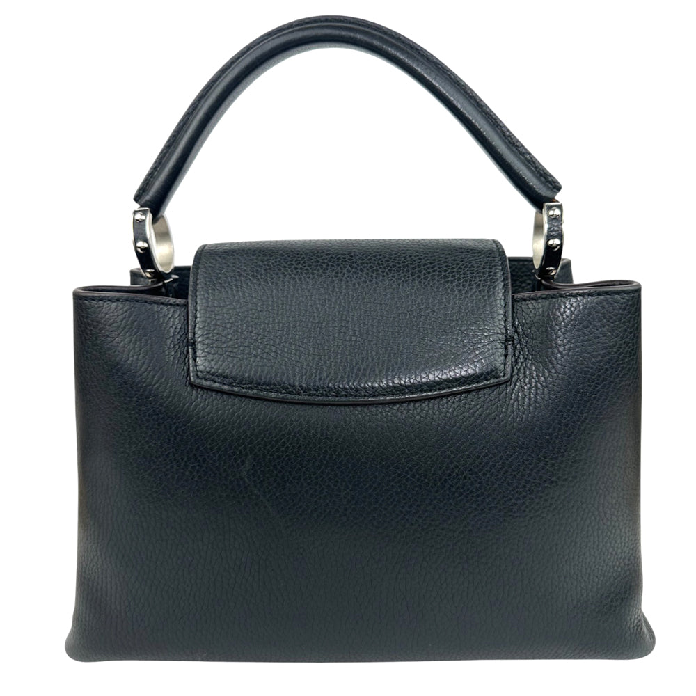 LOUIS VUITTON Capucines Black MM 2 Way Shoulder Bag Handbag LHQ666