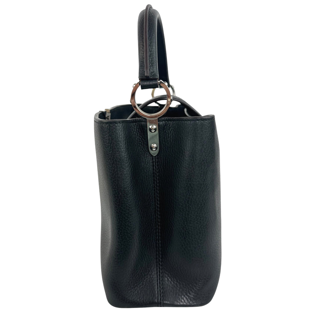 LOUIS VUITTON Capucines Black MM 2 Way Shoulder Bag Handbag LHQ666