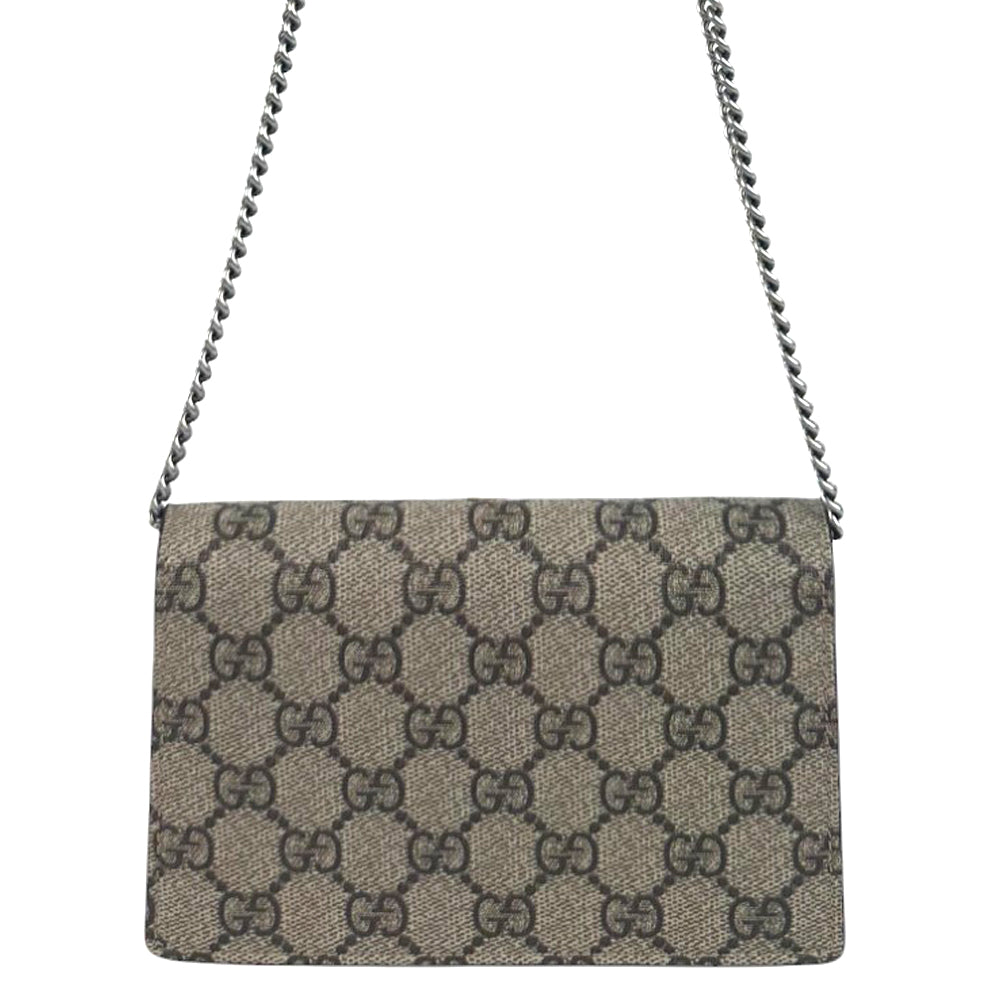 GUCCI Dionysus GG Supreme Mini Shoulder Bag LHQ668