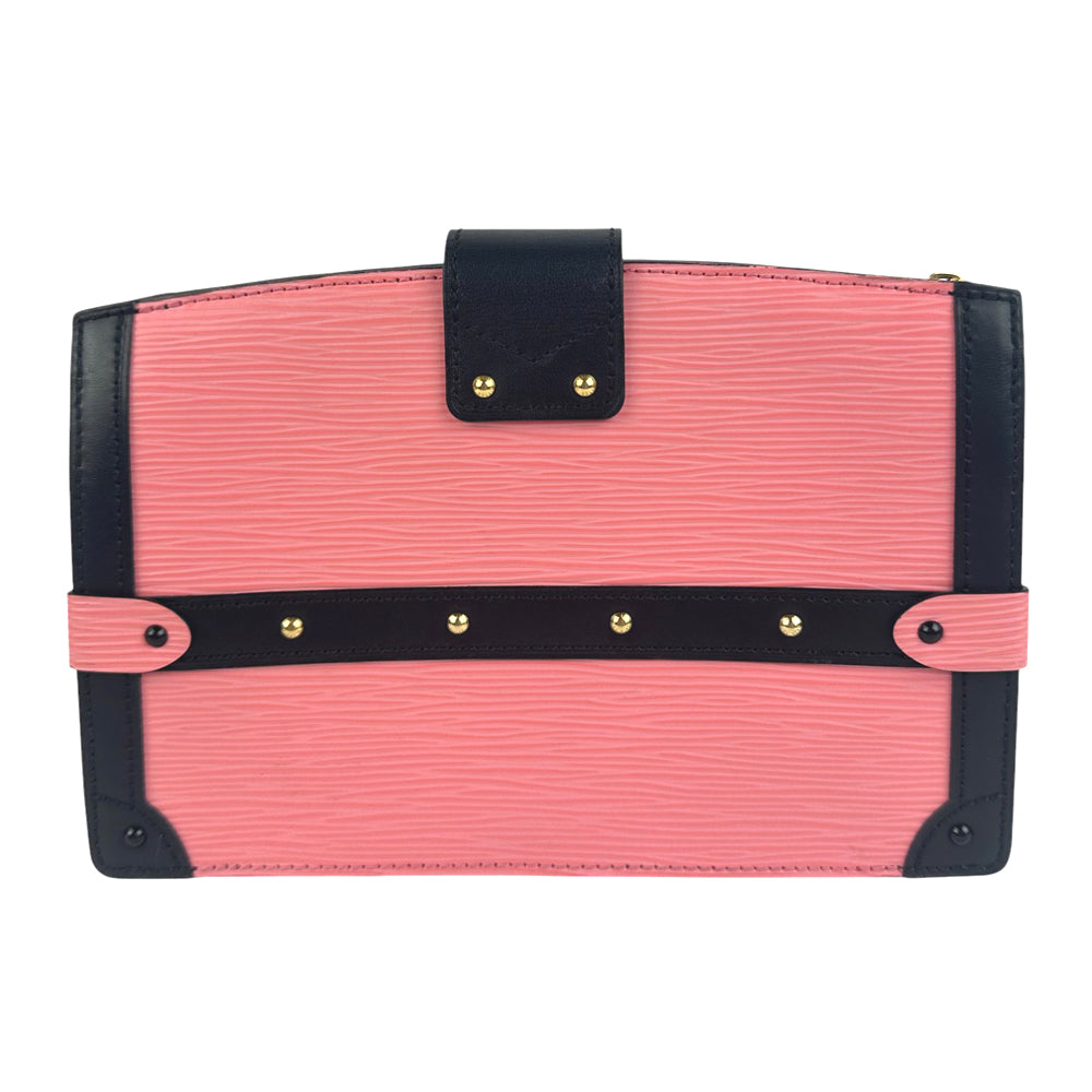 LOUIS VUITTON Epi Trunk Clutch Pink Shoulder Bag LHQ679