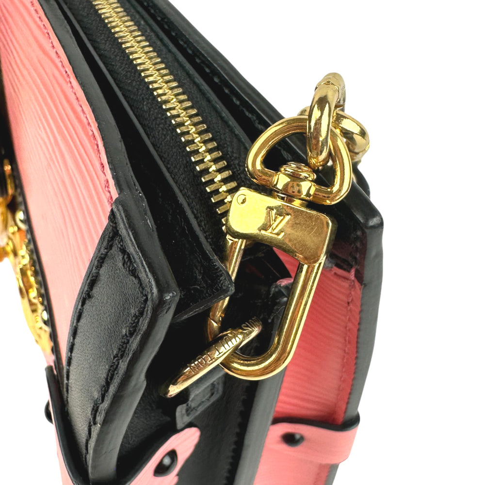 LOUIS VUITTON Epi Trunk Clutch Pink Shoulder Bag LHQ679